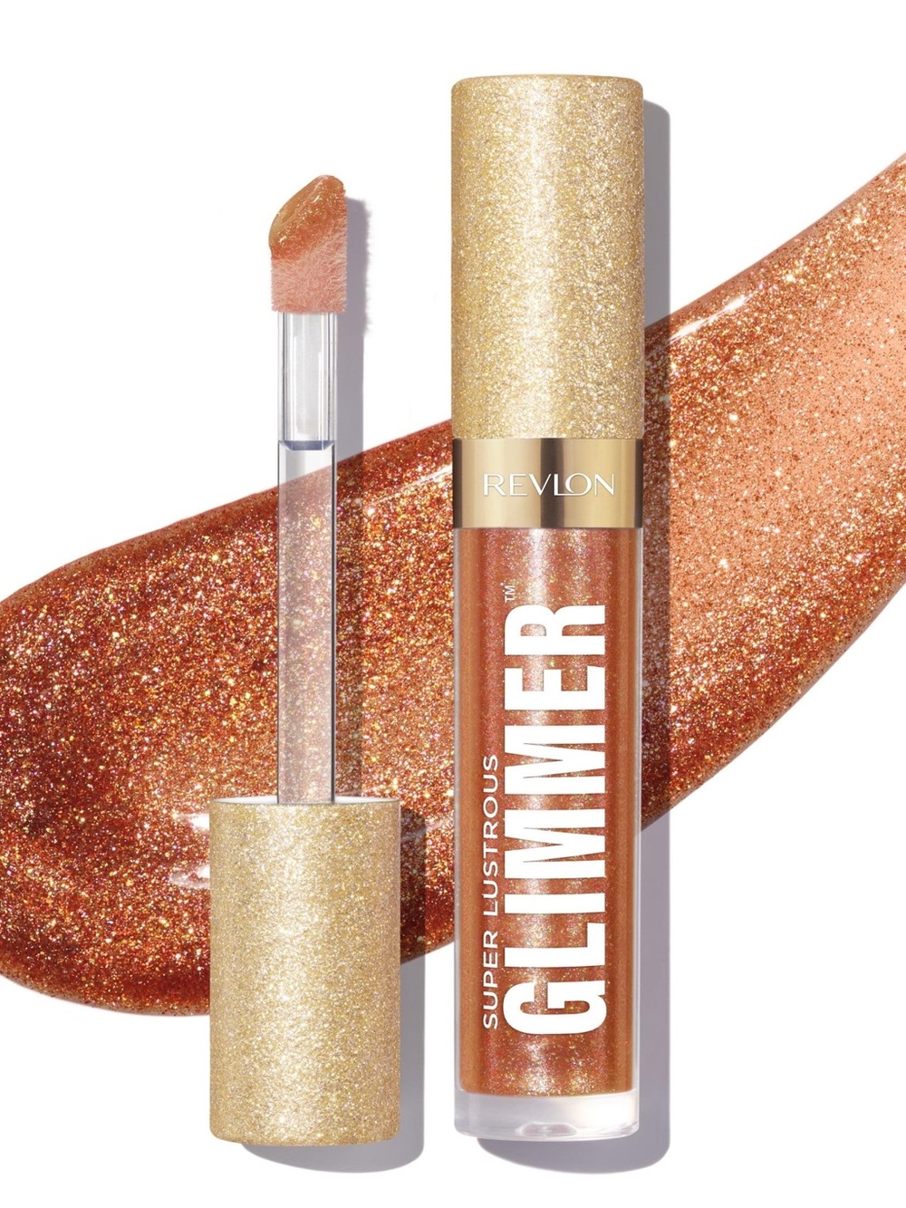 Revlon Super Lustrous Glimmer Lip Gloss — Shimmery Bronze Spark